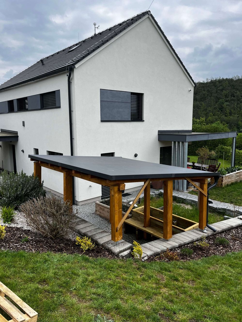 Hydroizolace pergoly PVC fólií Králův Dvůr